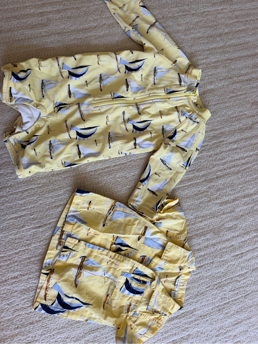Janie and Jack Yellow Baby Rash Guard